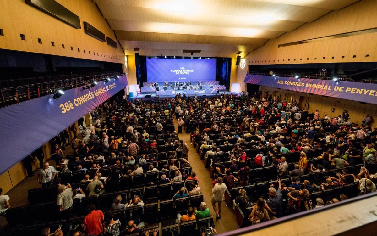 Més de 1.200 penyistes acrediten l’èxit del 38è Congrés Mundial de Penyes