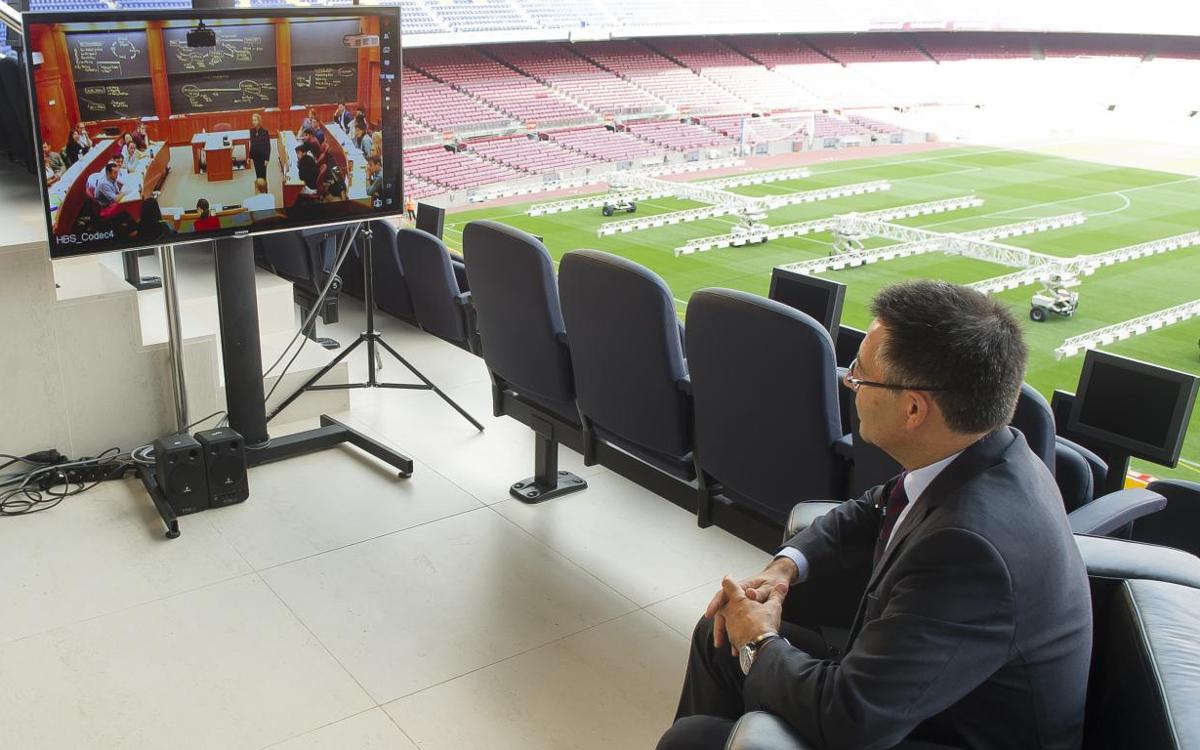Harvard invite Josep Maria Bartomeu to explain Barça's social commitment