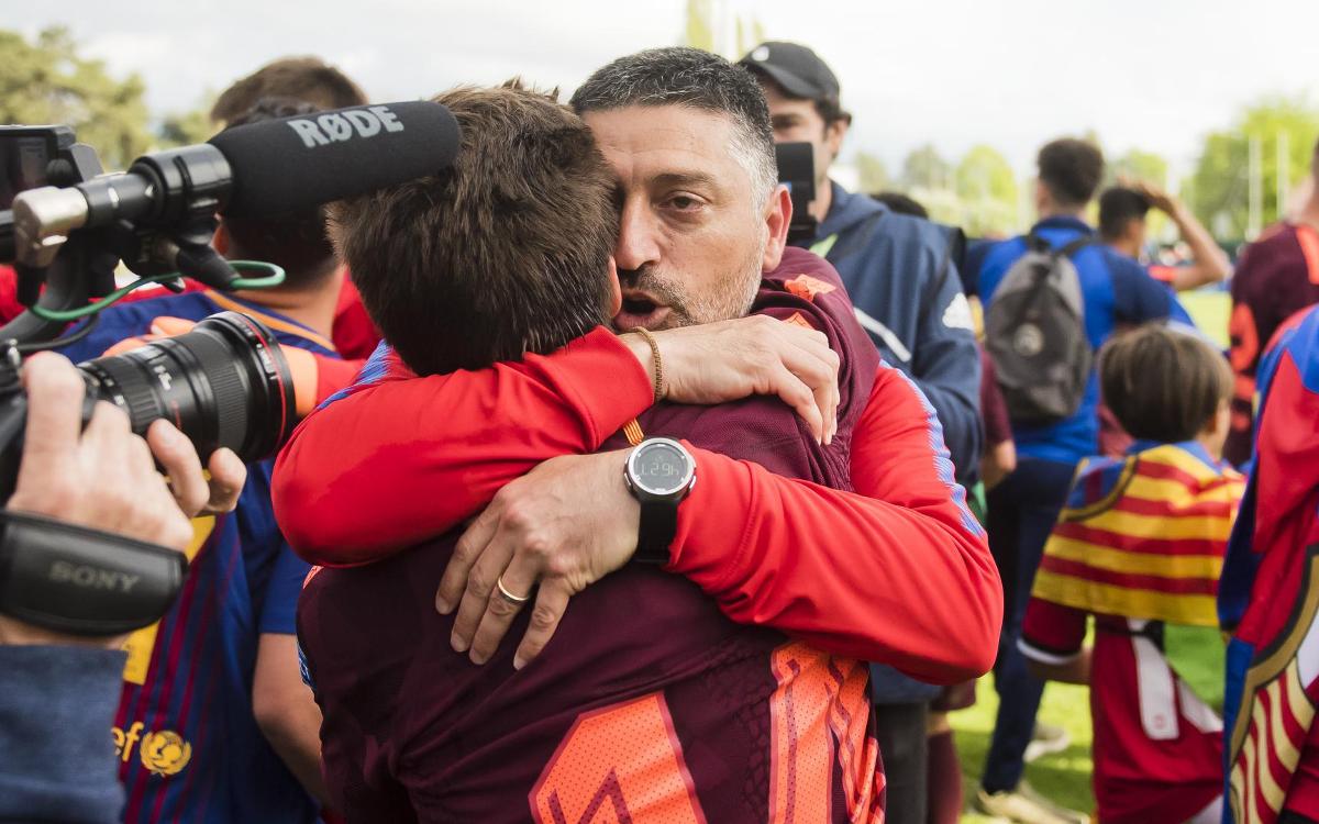 Así motivó García Pimienta al Juvenil A para levantar la UEFA Youth League