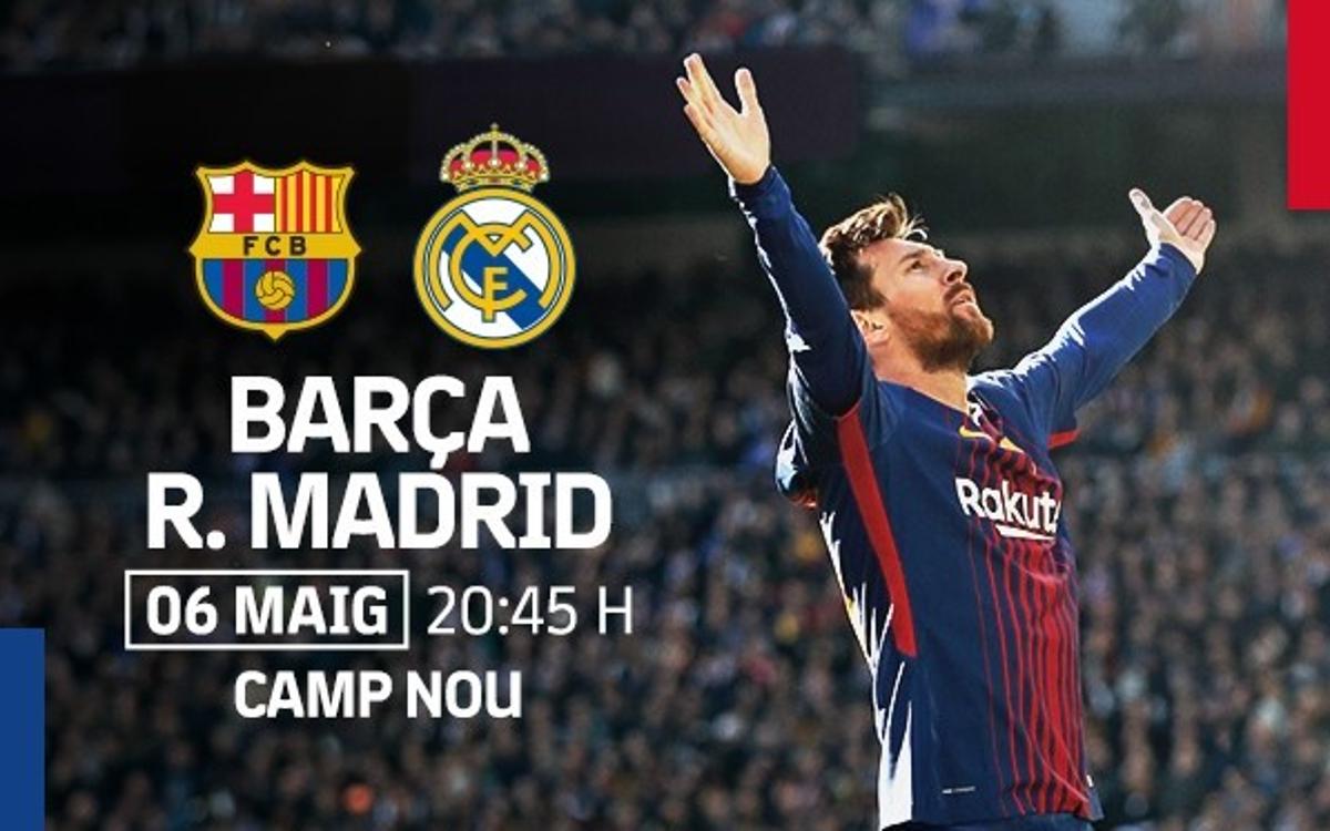 Pre-sale of tickets for FC Barcelona v Real Madrid for members without season tickets