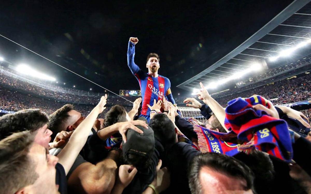Lionel Messi to Sergi Roberto: 'You helped us experience an incredible moment'