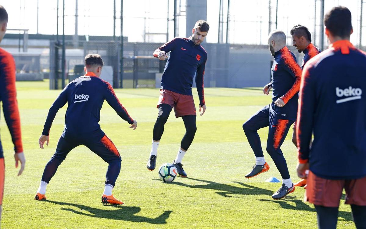 Squad named and trained for Atletico Madrid game