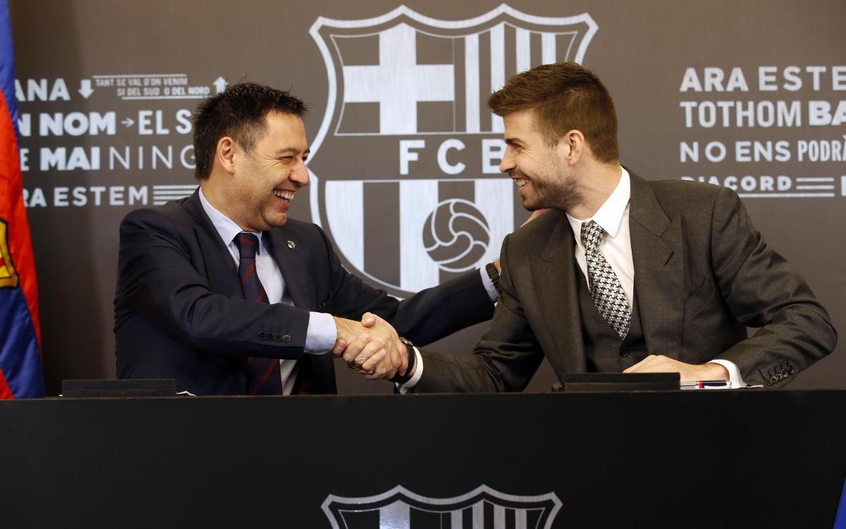 Gerard Piqué: 'I can only see myself in a Barça shirt'