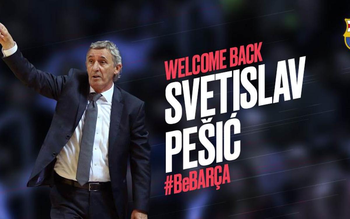 Svetislav Pesic will coach Barça Lassa until the end of the season