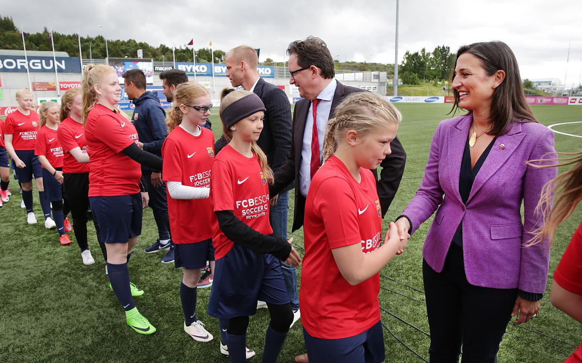 Maria Teixidor closes FCBCamp for girls in Iceland