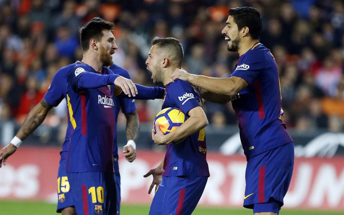 バレンシア—FCバルセロナ：メスタージャでの激闘の末1ポイント獲得（1−1）