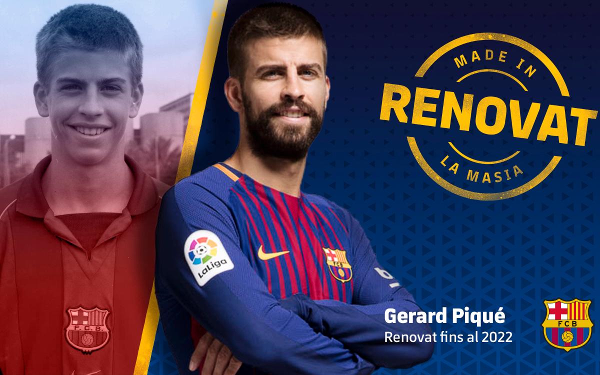 Acord de renovació amb Gerard Piqué fins al 2022