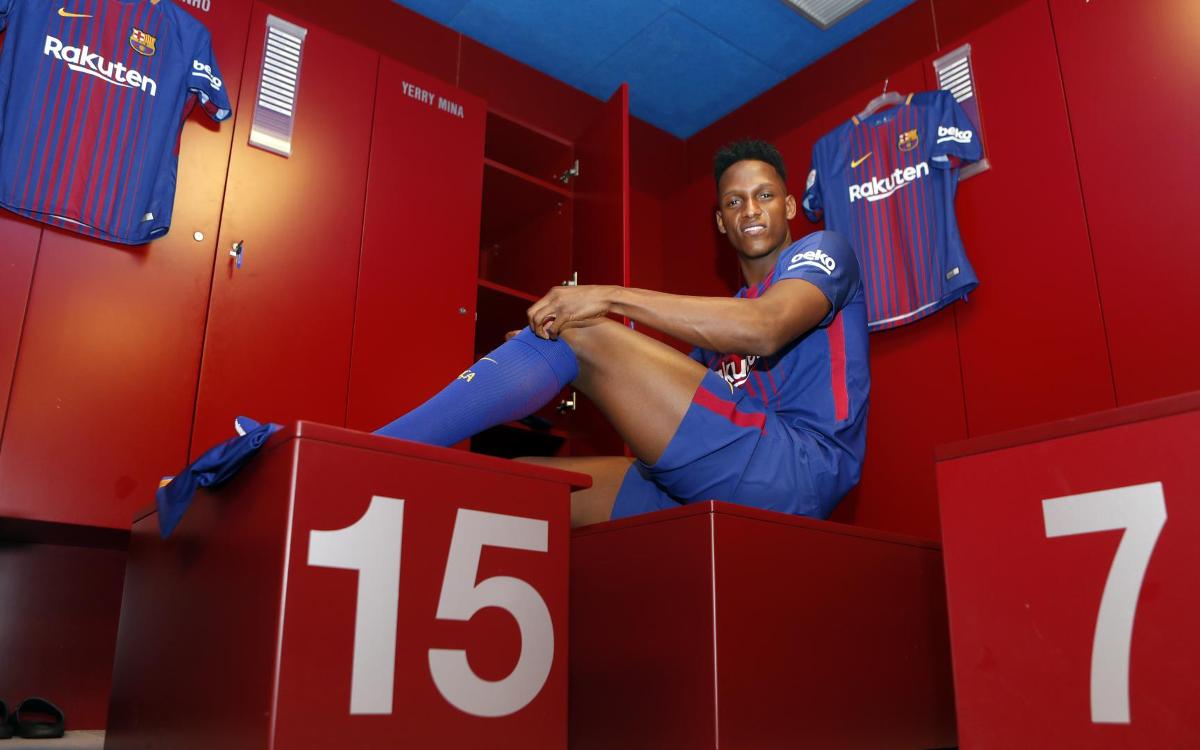 INSIDE VIEW: Yerry Mina's second day at FC Barcelona