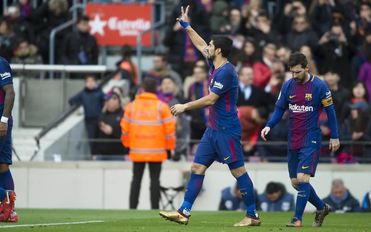 Luis Suárez 10th on the all-time scoring list
