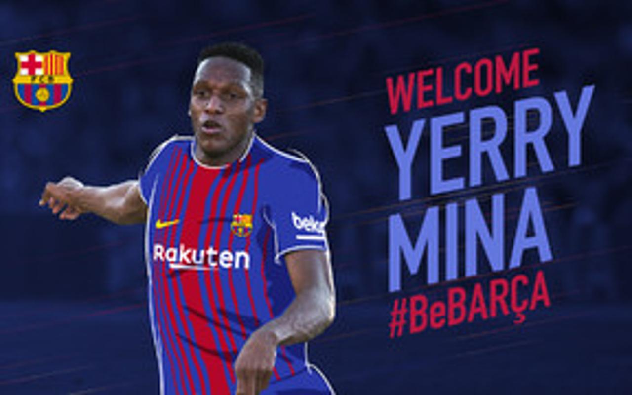 Barca Fans Welcome New Fc Barcelona Player Yerry Mina