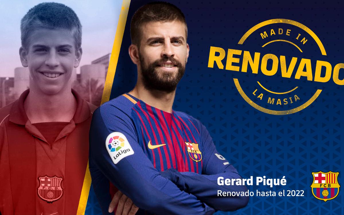 Acuerdo de renovación con Gerard Piqué hasta el 2022
