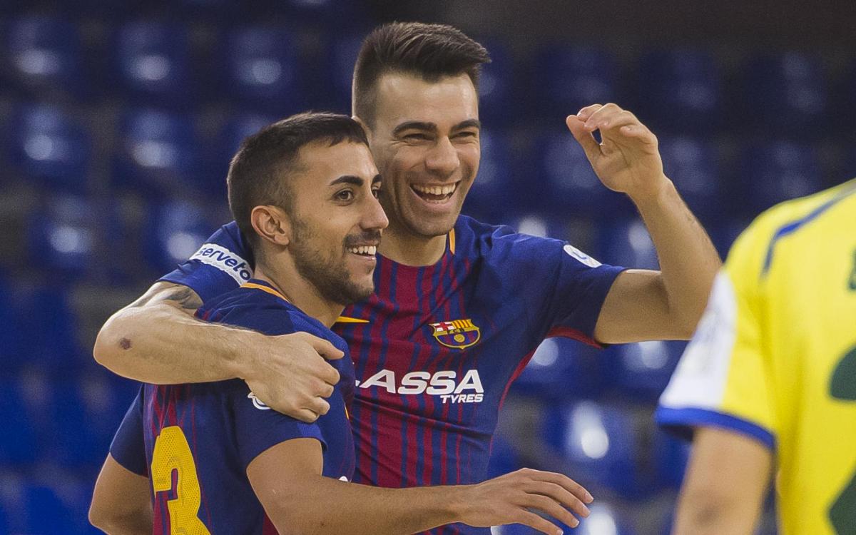 FC Barcelona Lassa - Gran Canaria FS: Goleada para cerrar la primera vuelta (9-2)