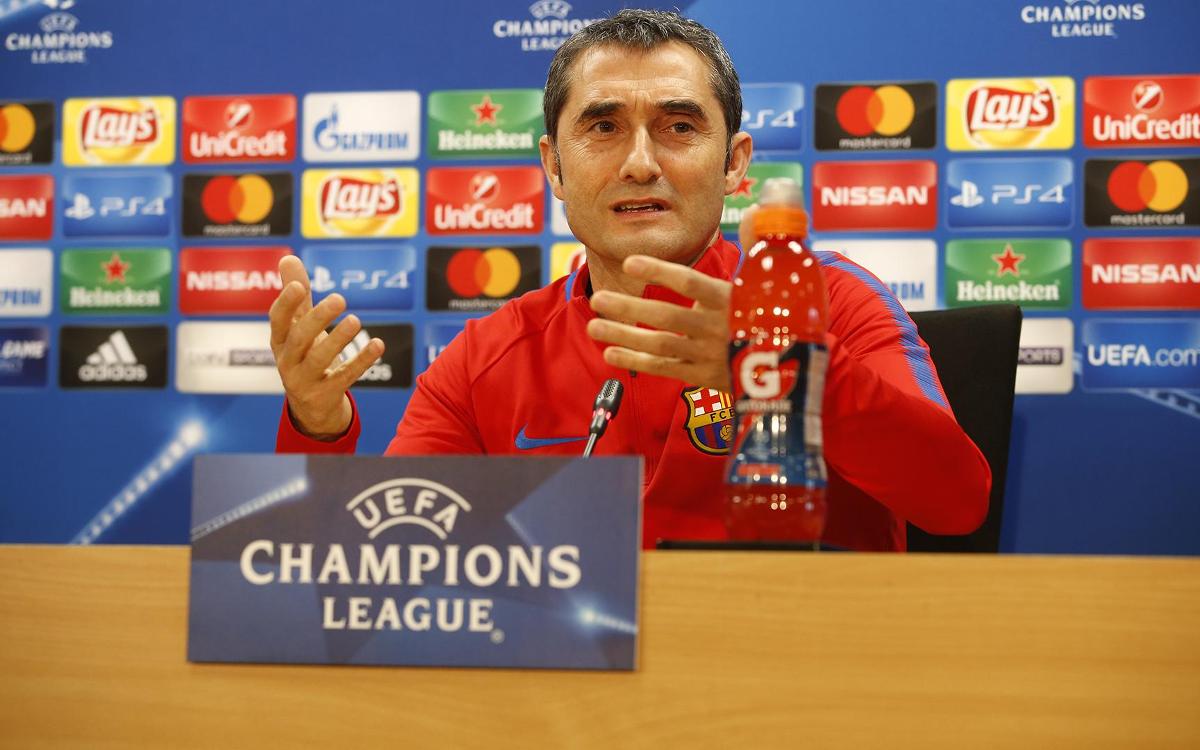 Ernesto Valverde: “La Champions nos ha dado mucho y tenemos que respetarla”