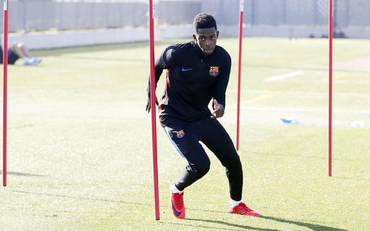 Dembélé continues his recovery from injury