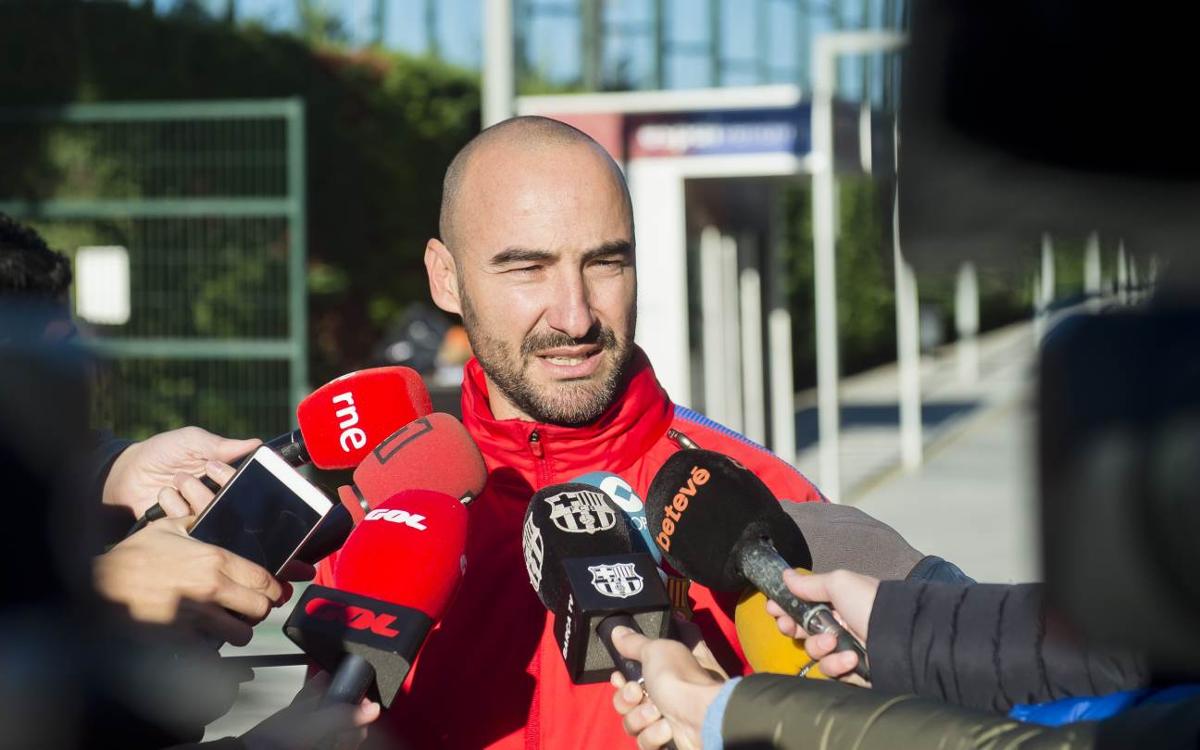 Fran Sánchez: “Tot i que l’eliminatòria està encarada, ens agradaria que l’afició vingui al Mini”