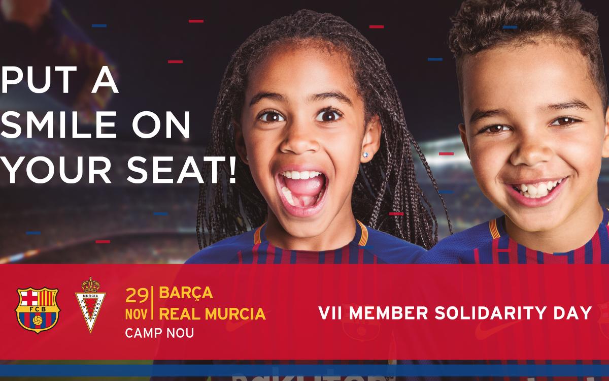 Member Solidarity Day to provide thousands in need with free tickets to Barça vs Murcia