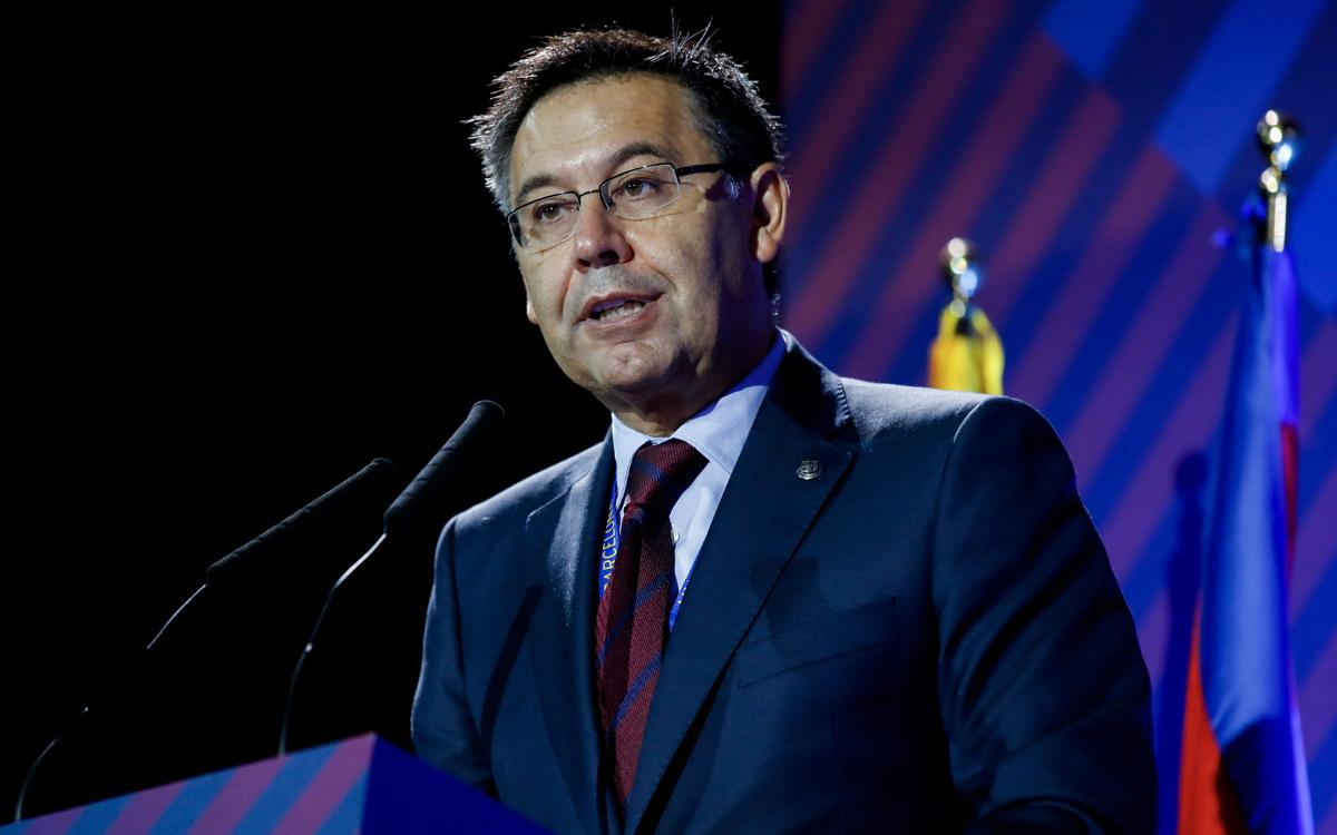 Bartomeu demands respect for Barça and the plurality of opinions among its members