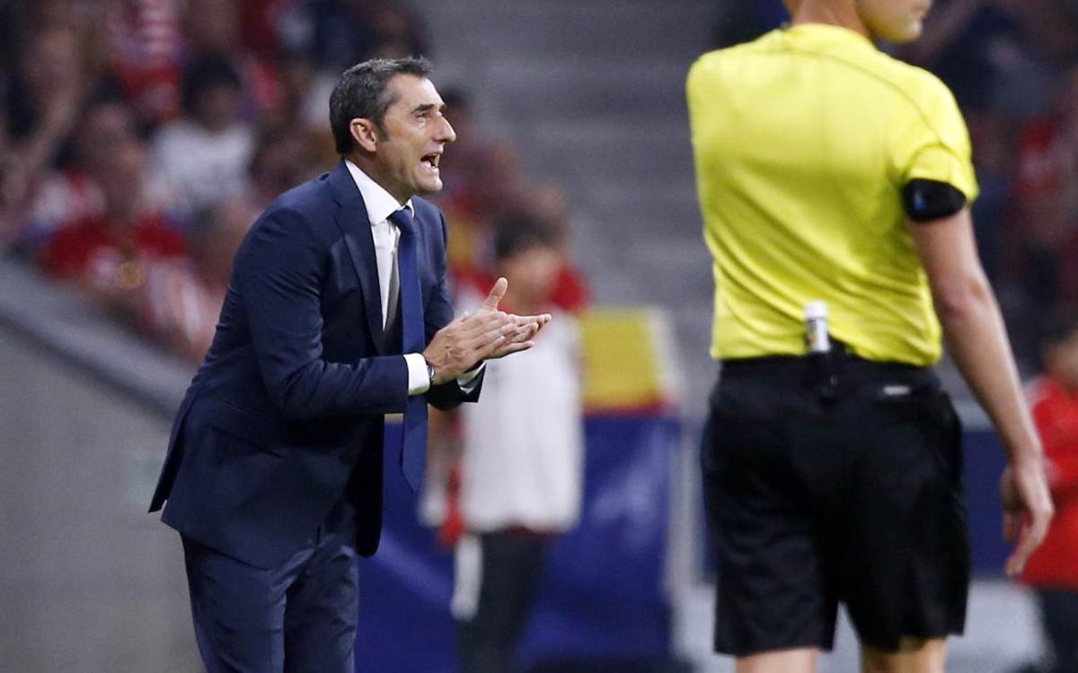 Ernesto Valverde: “Estem contents pel resultat en un camp complicat”
