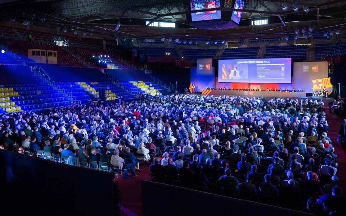 El Palau Blaugrana se transforma para acoger la Asamblea General Ordinaria