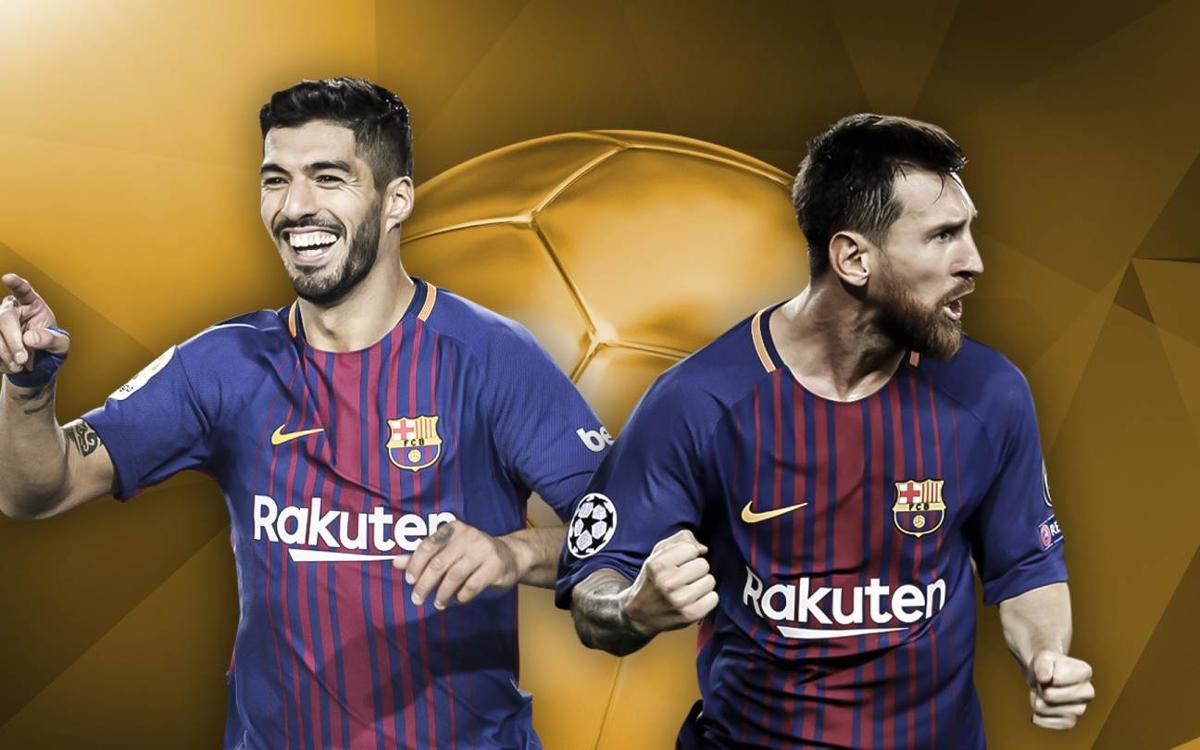 Messi y Suárez, candidatos al Balón de Oro 2017