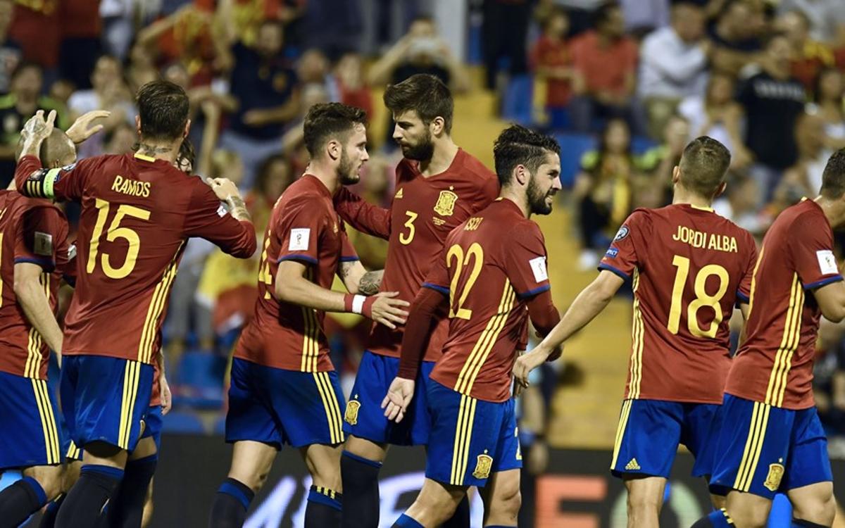 La selecció espanyola es classifica per al Mundial de Rússia després de golejar Albània (3-0)