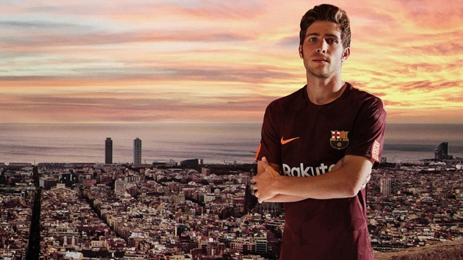 Nike presents maroon FC Barcelona third strip 2017/18 season