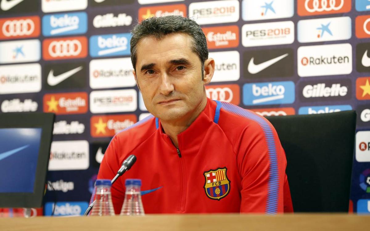 Ernesto Valverde: “Es una semana importante: nos jugamos 9 puntos”