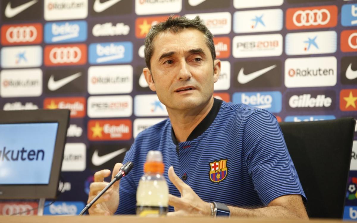 Ernesto Valverde: “Nos motiva reanudar la Liga contra el Espanyol”
