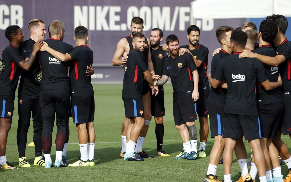 Vidéo - Le FC Barcelone réinvente l'entraînement de groupe