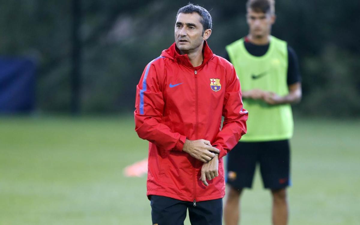 Barça's second Whippany workout of the day is the team's last in the NY area