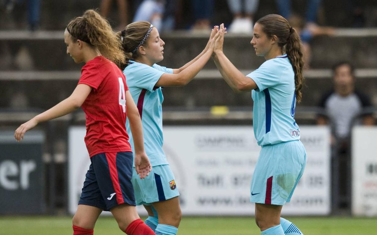 UE Olot - FC Barcelona Femenino: Gran goleada para iniciar la pretemporada (0-17)