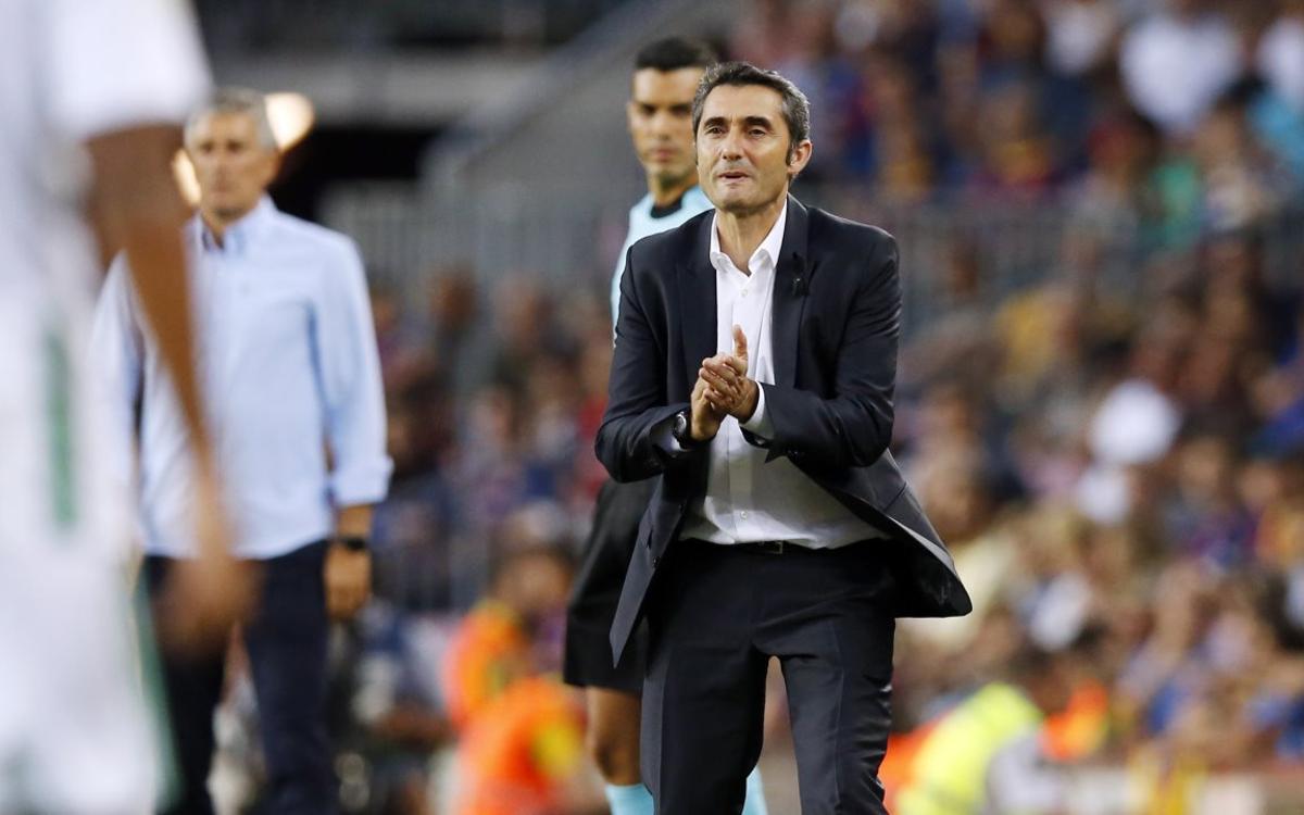 Ernesto Valverde: “Tenim bones sensacions, sobretot a nivell d’equip”