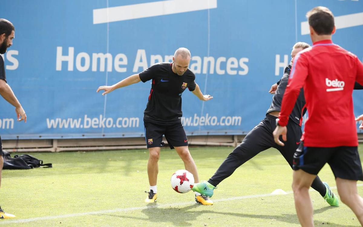 Barça complete their third training session of the week