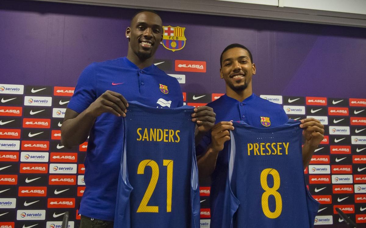 Sanders y Pressey, con ganas de aportar en el Barça Lassa