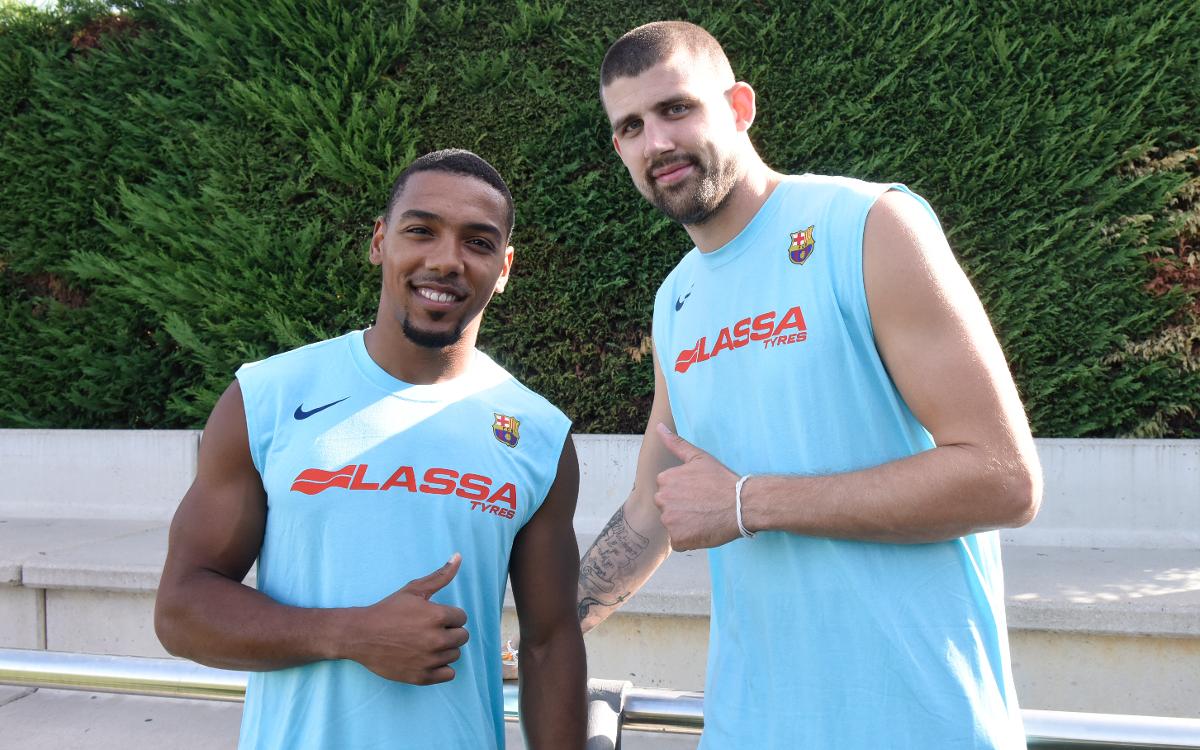 Adrien Moerman i Phil Pressey ja s’entrenen amb el Barça Lassa
