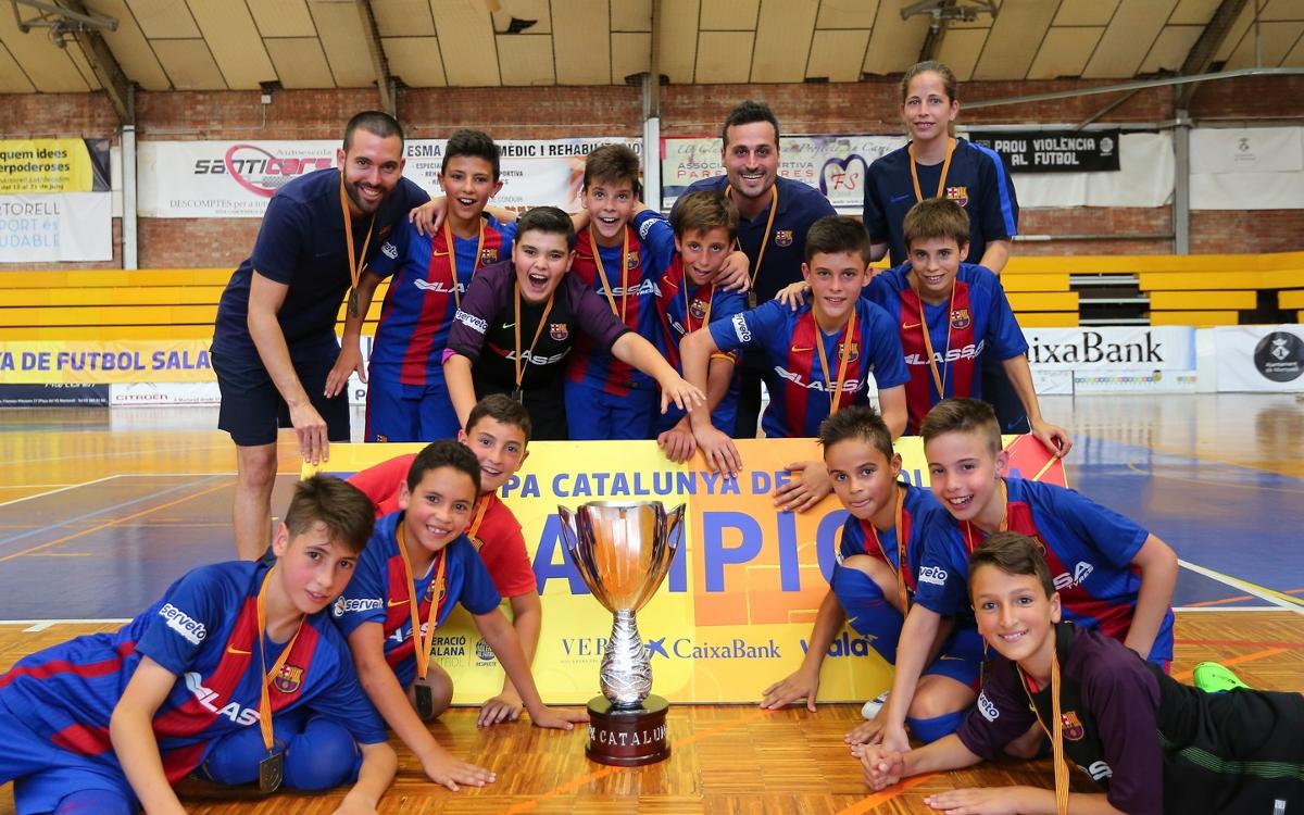 El Alevín y el Cadete, campeones de la Copa Cataluña