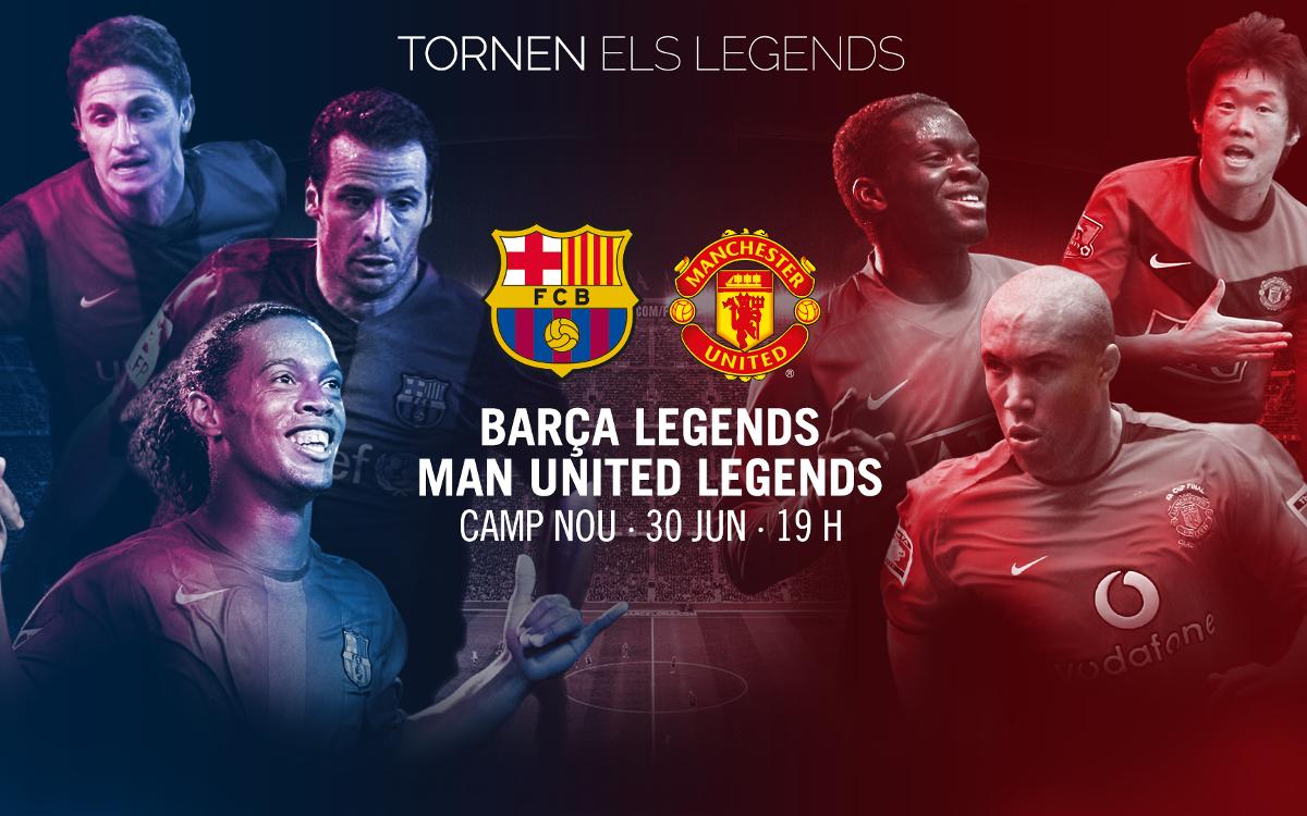 Així és el pòster oficial del partit dels Barça Legends del 30 de juny