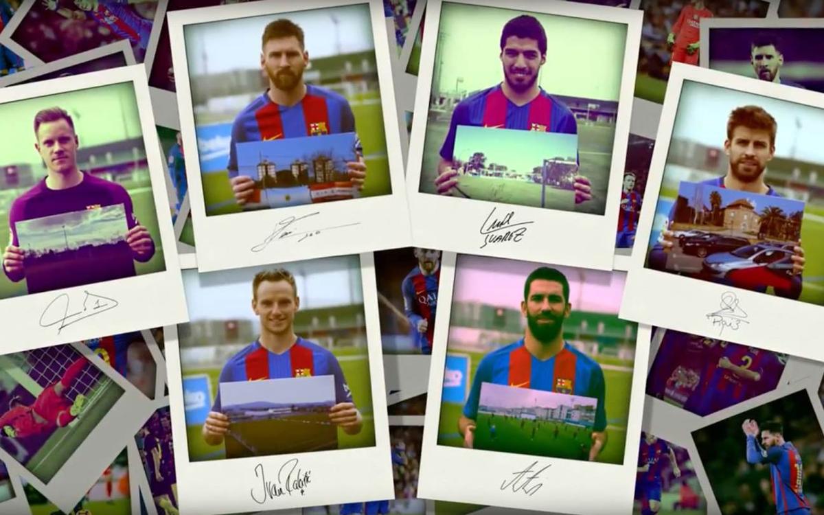 Vidéo - Les premiers terrains des joueurs du FC Barcelone, avec Beko