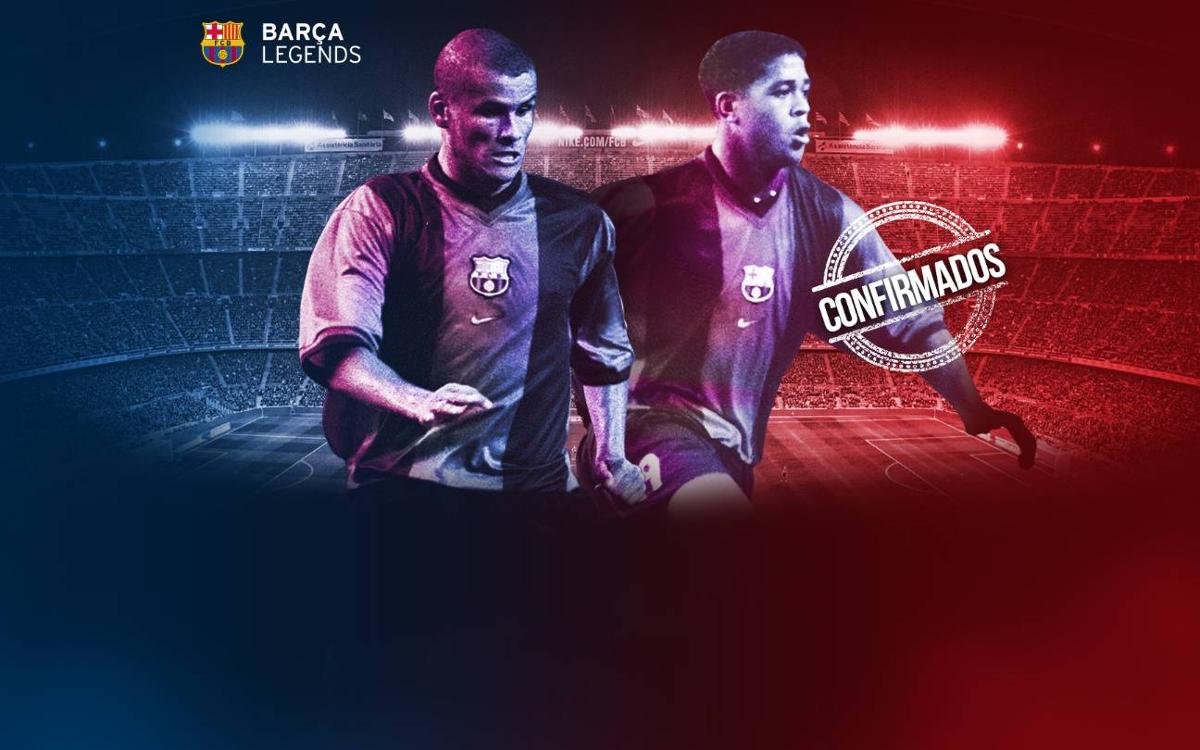Rivaldo y Kluivert volverán al Camp Nou para jugar con los Barça Legends