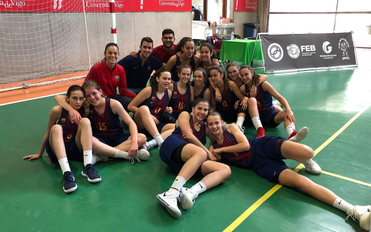 El equipo infantil del Barça CBS consigue el bronce en el campeonato de España
