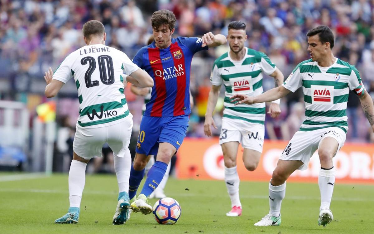 Sergi Roberto out with a groin strain