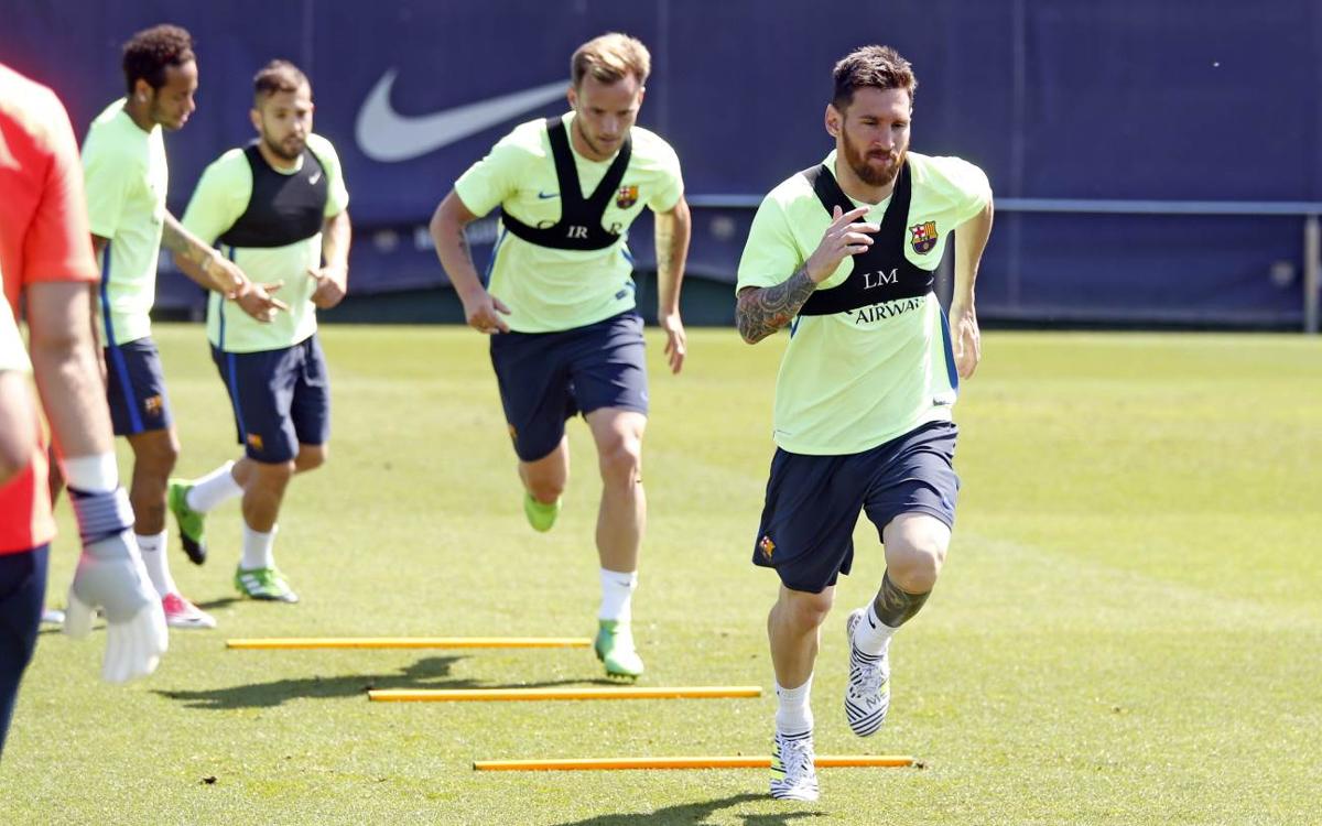 Players return to training to prepare for Copa del Rey Final