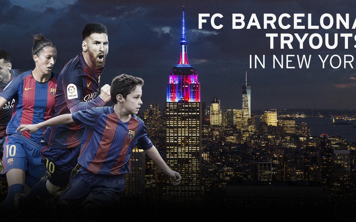 FC Barcelona hosts tryouts for its youth academy in New York