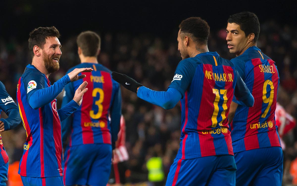 FC Barcelona- Athletic Club: L’exuberància del trident val uns quarts (3-1)
