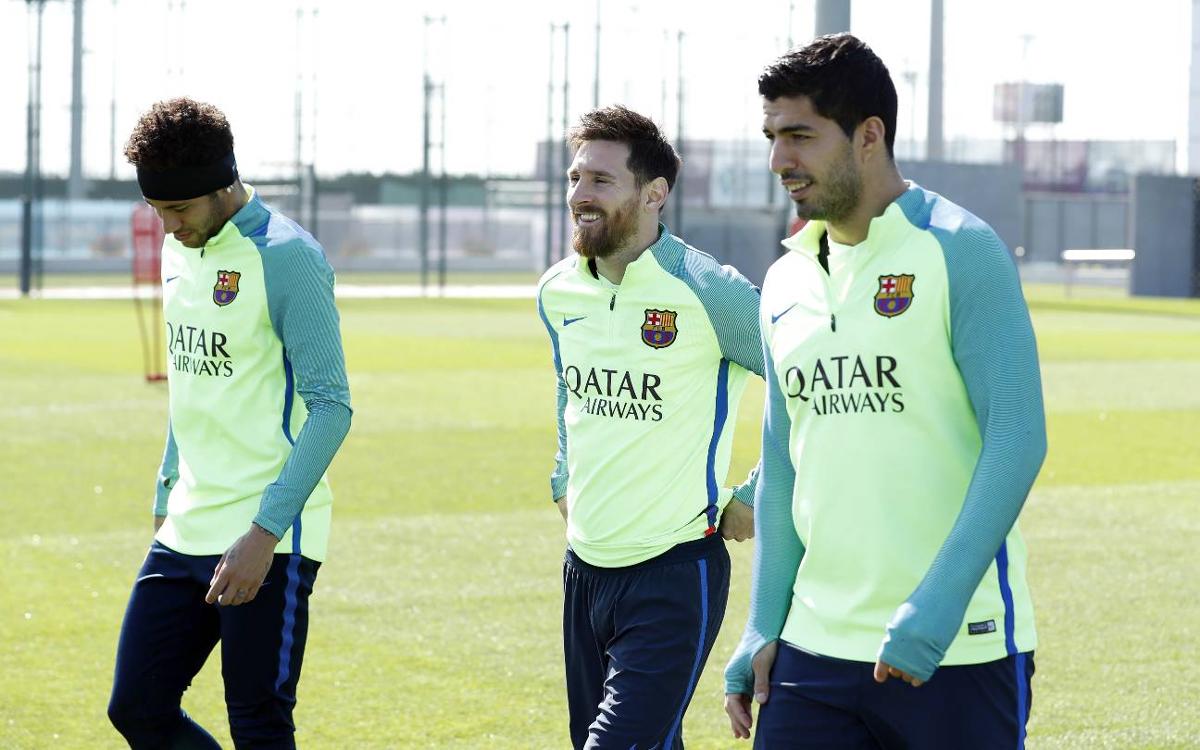 Final training session before Valencia match