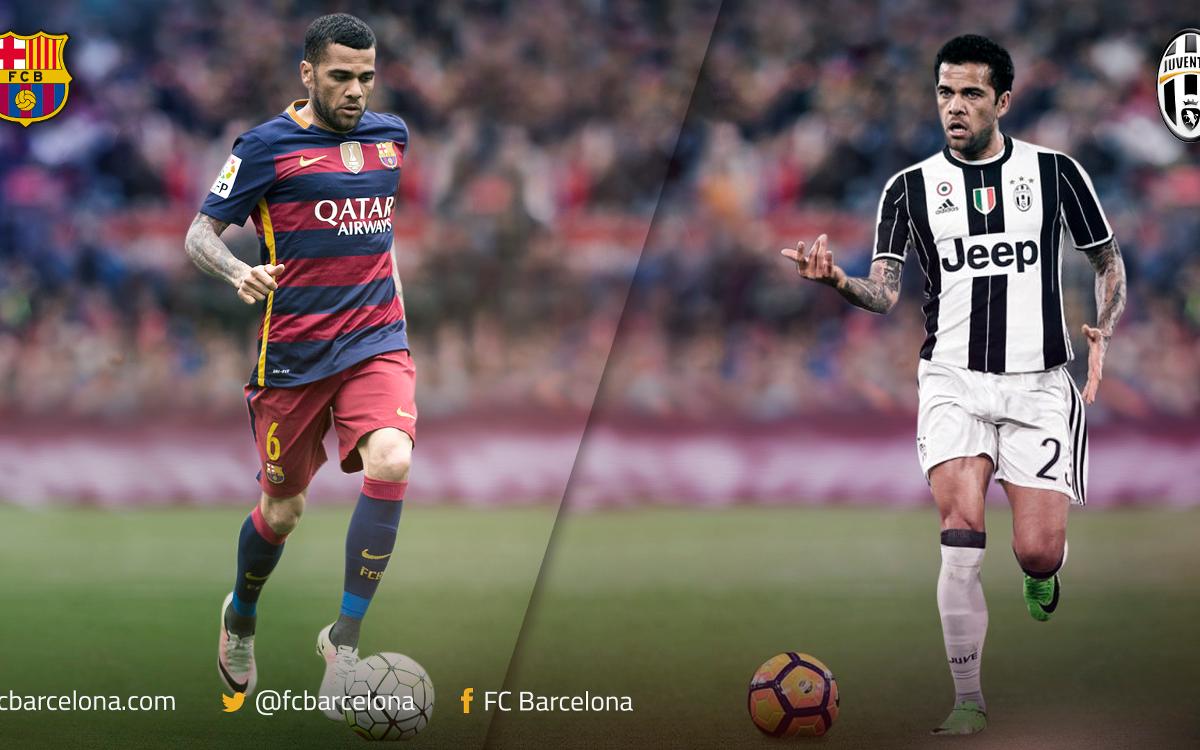 Dani Alves y el FC Barcelona se reencontrarán en el Juventus Stadium de Turín