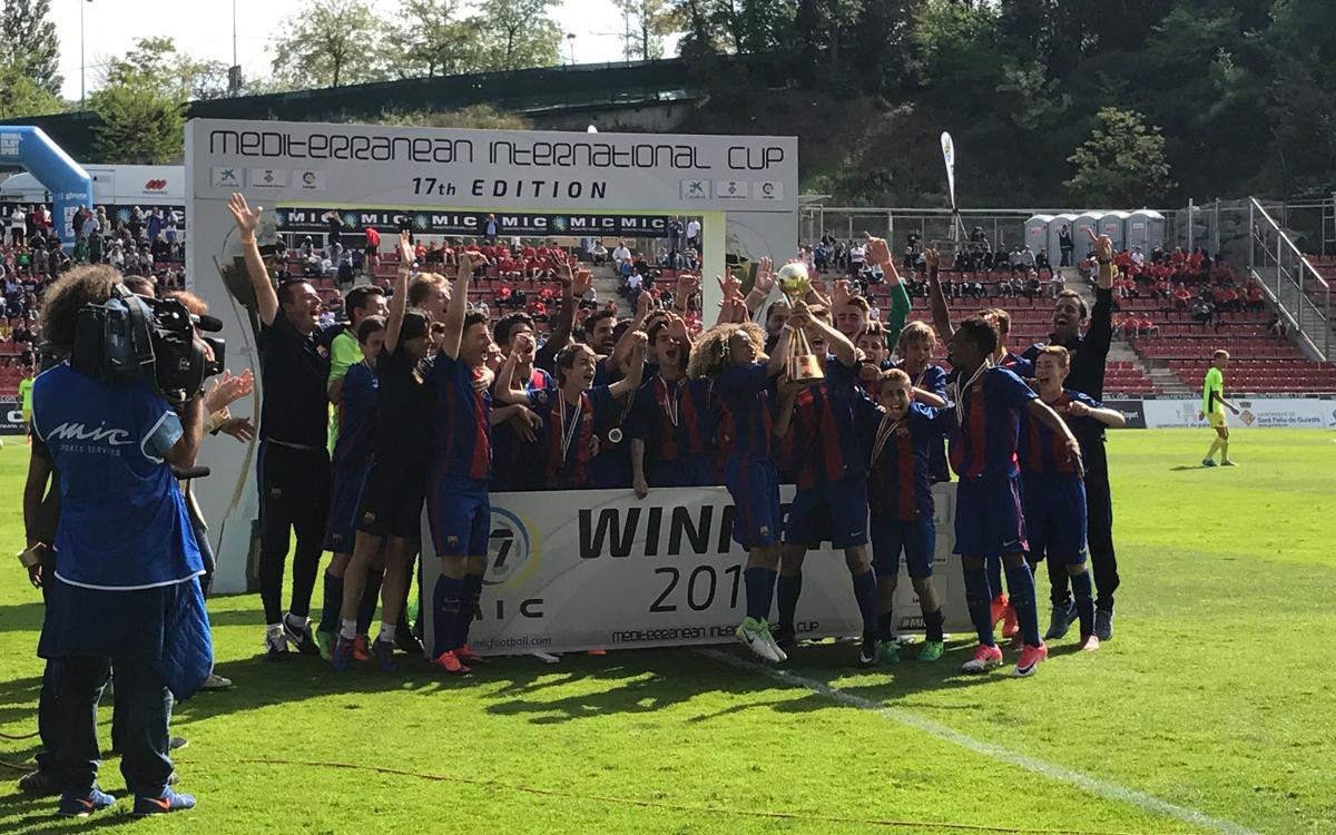 FC Barcelona's U14A side are MIC champions