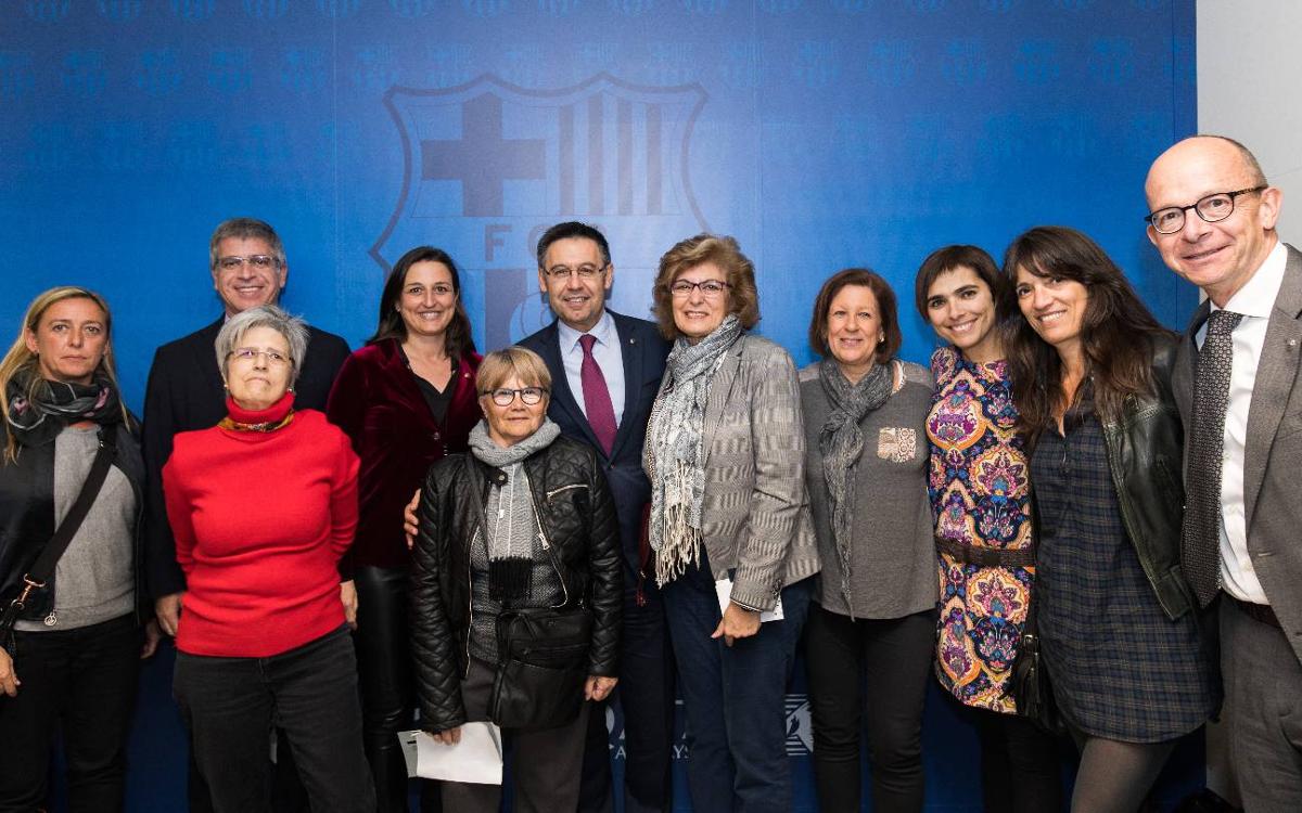 La Llotja del Miniestadi reuneix una àmplia representació institucional i barcelonista pel partit del Barça Femení