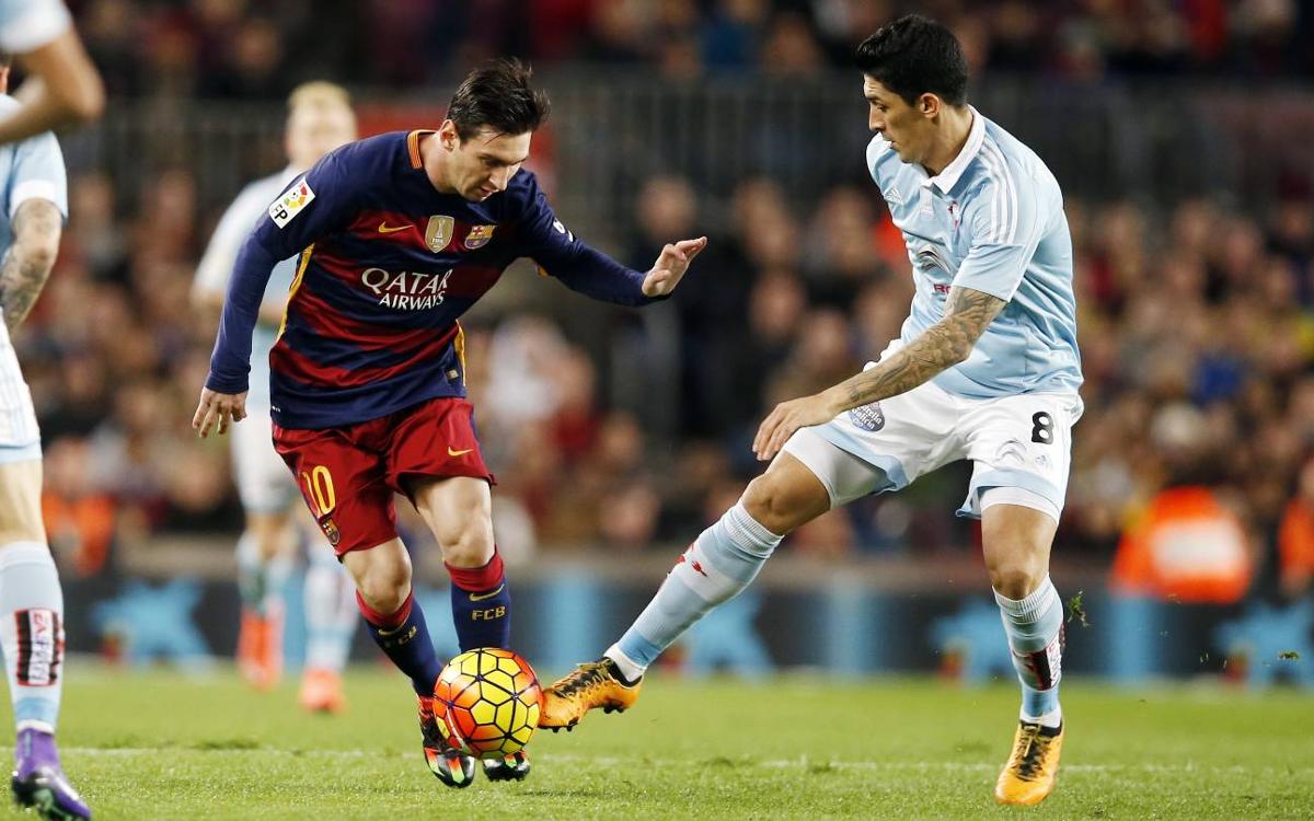 Els moments màgics de Leo Messi contra el Celta al Camp Nou