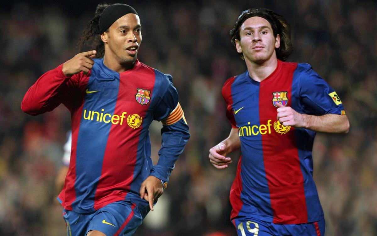 Ronaldinho and Messi, a lethal combination